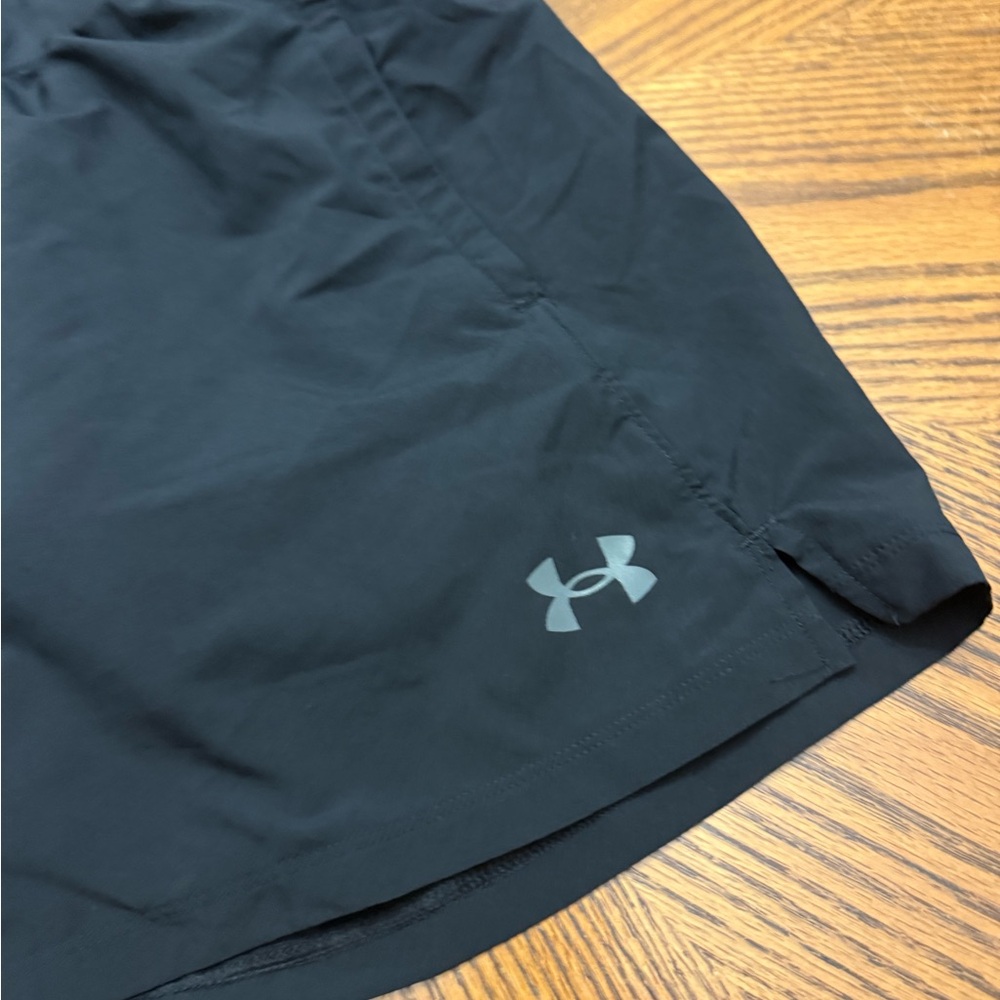 Under Armour Women's Black and Gray Athletic Shorts - Picture 8 of 8